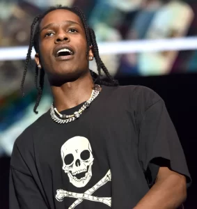 ASAP Rocky Live Alone Die Alone Skull and Bones Skull T-shirt
