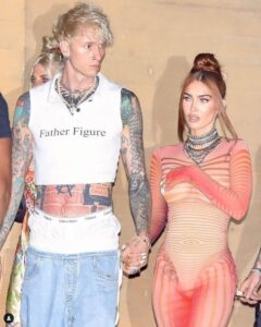 Father Figure shirt worn by Machine Gun Kelly with Megan Fox