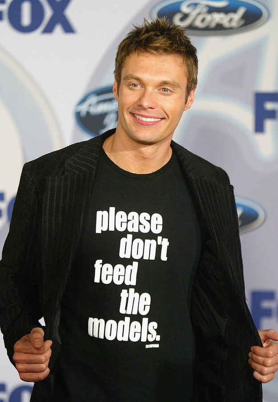 Ryan Seacrest - Please Don't Feed The Models shirt