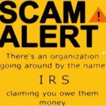 SCAM ALERT IRS meme