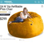 Sit N' Sip Refillable Piss Chair