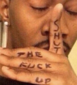Useful finger tattoos - Shut The Fuck Up
