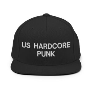 US HARDCORE PUNK Flat Brim Snapback Hat