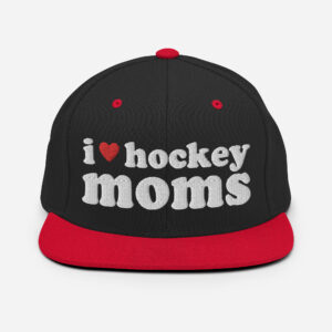 Alternative view of I Love Hockey Moms Snapback Hat (Embroidered)