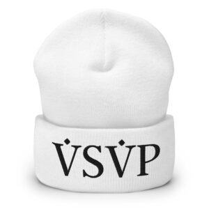 VSVP (in black letters) Beanie