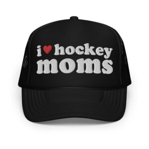 I Love Hockey Moms trucker hat