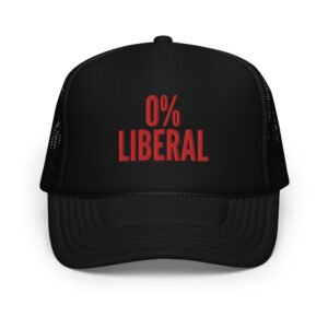0% Liberal, Canadian version trucker hat (Embroidered)