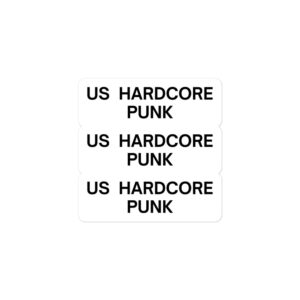 Alternative view of US HARDCORE PUNK Sticker Pack