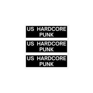 Alternative view of US HARDCORE PUNK Sticker Pack (Black)