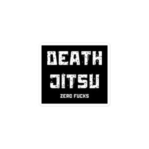 Alternative view of DEATH JITSU Zero Fucks Sticker