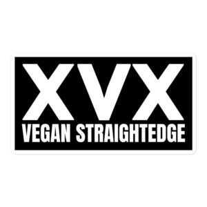 XVX Vegan Straight Edge sticker