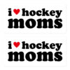 I Heart Hockey Moms Sticker Pack