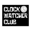 CLOCK WATCHER CLUB Black Sticker