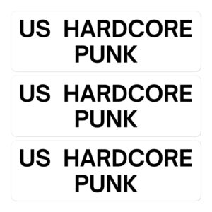 US HARDCORE PUNK Sticker Pack