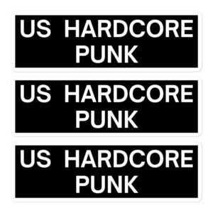 US HARDCORE PUNK Sticker Pack (Black)