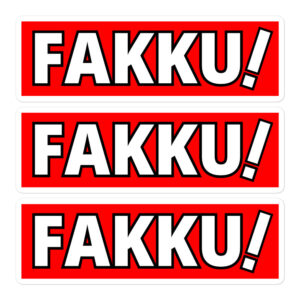 FAKKU Red Sticker Pack