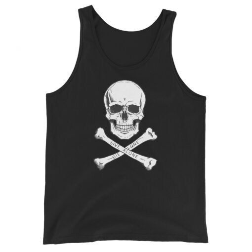 ASAP Rocky - Live Alone Die Alone Skull and Bones Tank Top - PYGear.com