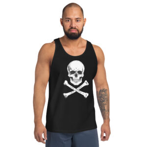 Alternative view of ASAP Rocky - Live Alone Die Alone Skull and Bones Tank Top