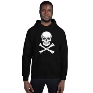 Alternative view of ASAP Rocky - Live Alone Die Alone Skull and Bones Hoodie