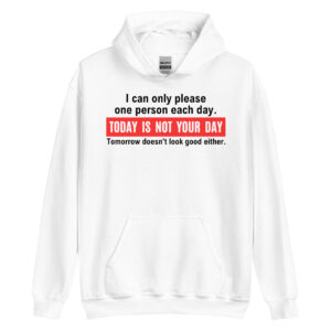 Alternative view of I Can Only Please One Person Each Day Today Is Not Your Day Tomorrow Doesn’t Look Good Either Hoodie