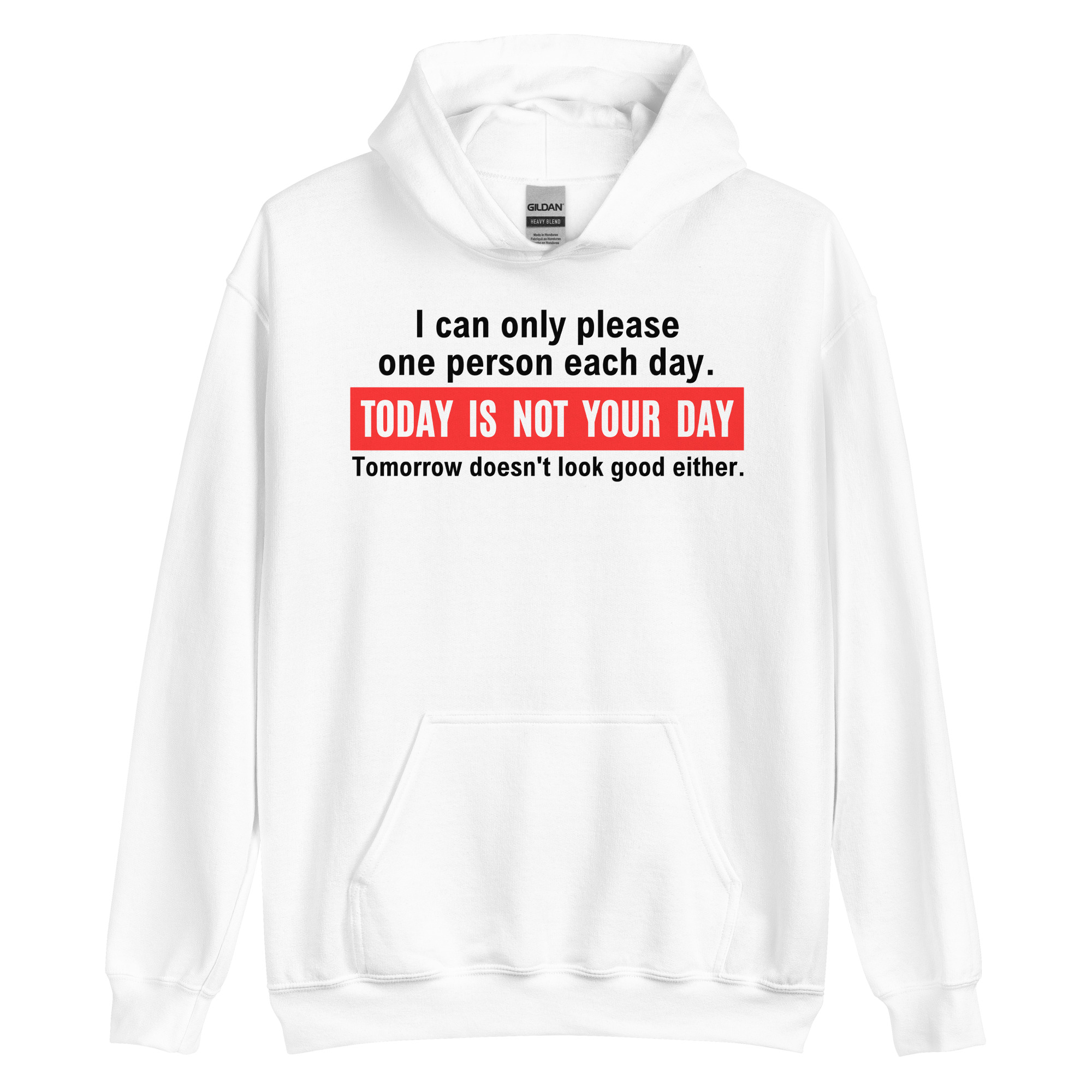 I Can Only Please One Person Each Day Today Is Not Your Day Tomorrow Doesn’t Look Good Either Hoodie - Image 2