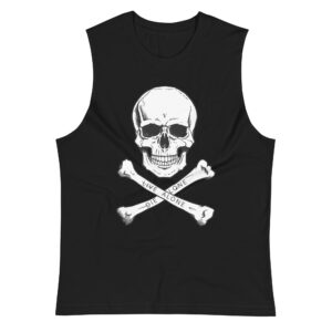 Alternative view of ASAP Rocky - Live Alone Die Alone Skull and Bones Muscle Shirt