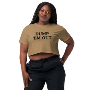 Alternative view of DUMP 'EM OUT Crop Top (Relaxed Fit)