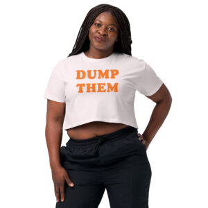 Alternative view of DUMP THEM Crop Top (Relaxed fit)