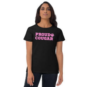 Alternative view of PROUD COUGAR - Cougar Paw (Pink) Women's t-shirt
