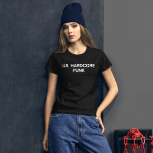 Alternative view of US HARDCORE PUNK (in white letters) Women's t-shirt