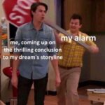 Alarm ringing during a sweet dream