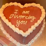 Best Valentine's Day Cake ever - I am Divorcing you cake