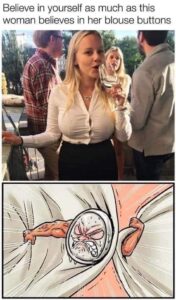 Big Boobs Blouse Buttons meme