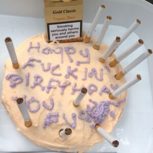 Cigarettes Birthday Cake
