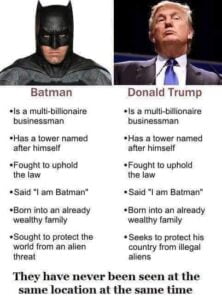 Donald TRUMP is Batman