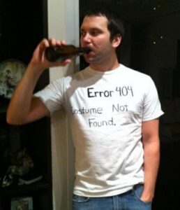 Error 404 Costume Not Found Halloween dressing