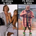 F1 drivers in 1976 vs F1 drivers in 2021