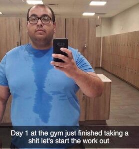 Fat Guy New Year Resolution