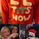 Let It Snow - Le Tits Now ugly sweater meme