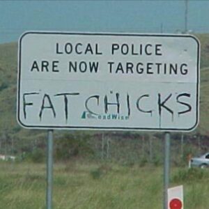 Local Police Are Now Targeting FAT CHICKS