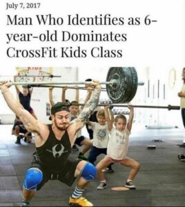 Man Who Identifies as 6 year old Dominates CrossFit Kids Class