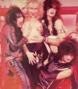 Motley Crue working a stripper