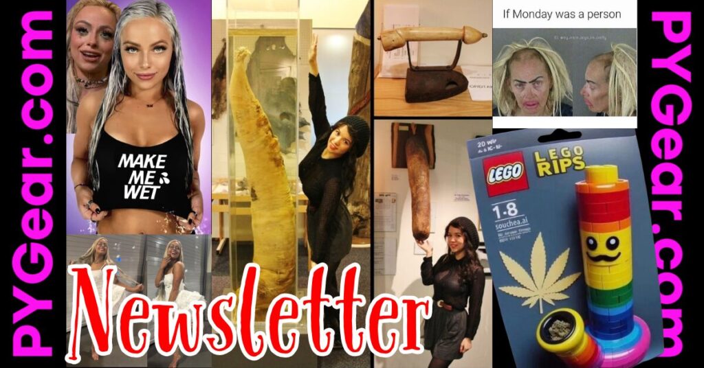 LEGO Cannabis + whale penises + Monday mornings + a very wet eye candy
