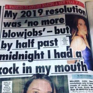 No More Blowjobs - New Year Resolution
