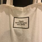 Plastic seriously harms your planet tote bag