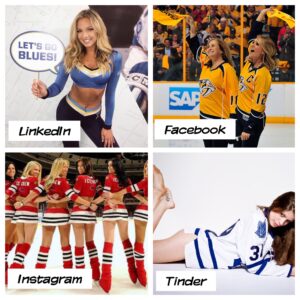 Puck Bunnies on Social Media meme