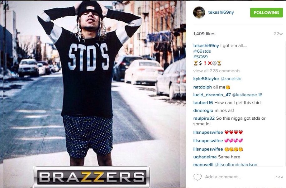 STD's shirt Tekashi 69