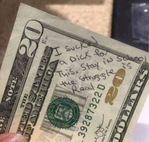 Sucking dicks for money