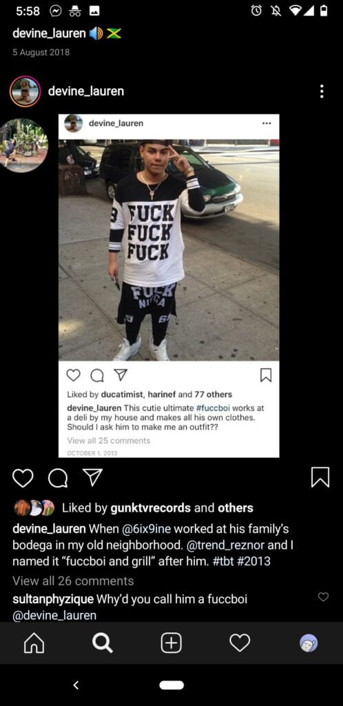 Tekashi 6ix9ine FUCK shirt