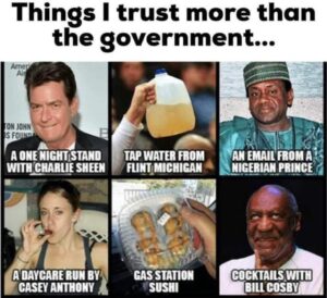 Things I Trust More Than The Government